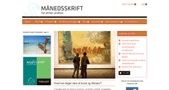 Desktop Screenshot of maanedsskriftet.dk